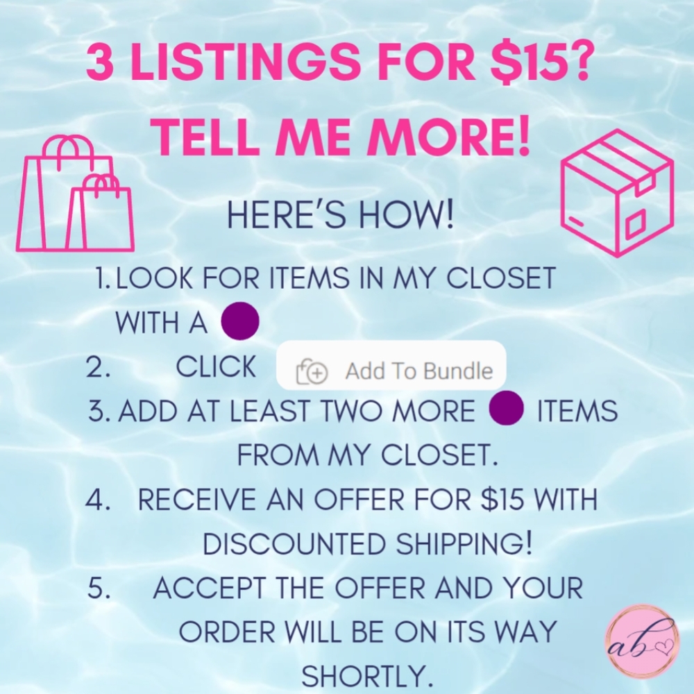 🟣 3/$15 Sale